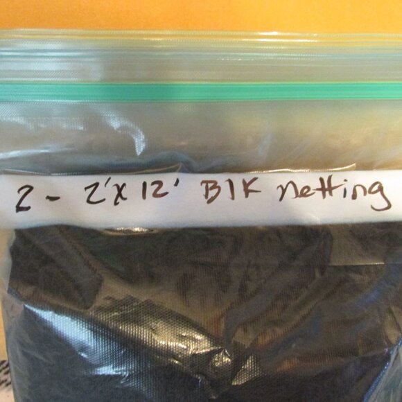 H117-(2) 2'x12' Black Creepy Netting (you get two) - Picture 2 of 2